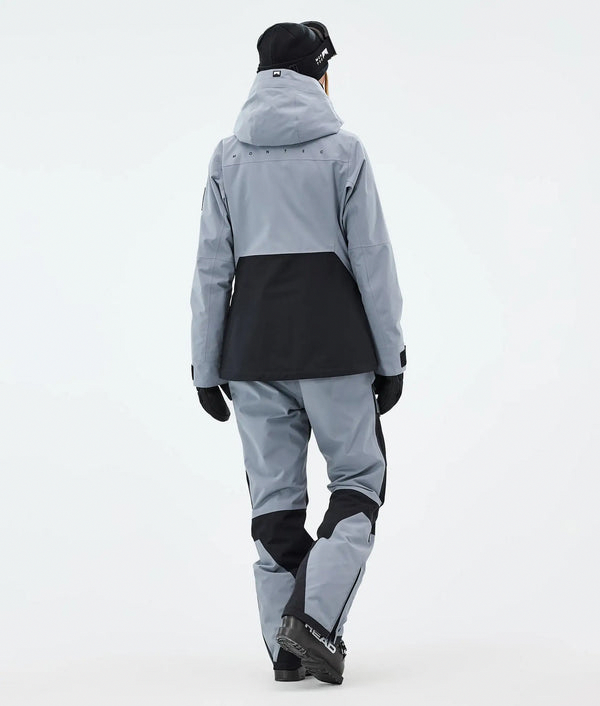 Moss W Damen-Skijacke – Hellblau / Schwarz