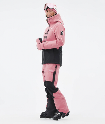 Moss W Damen-Skijacke – Pink / Schwarz
